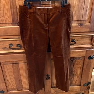 Jcrew boot cut cords, beautiful Carmel color. ZIP pockets in front